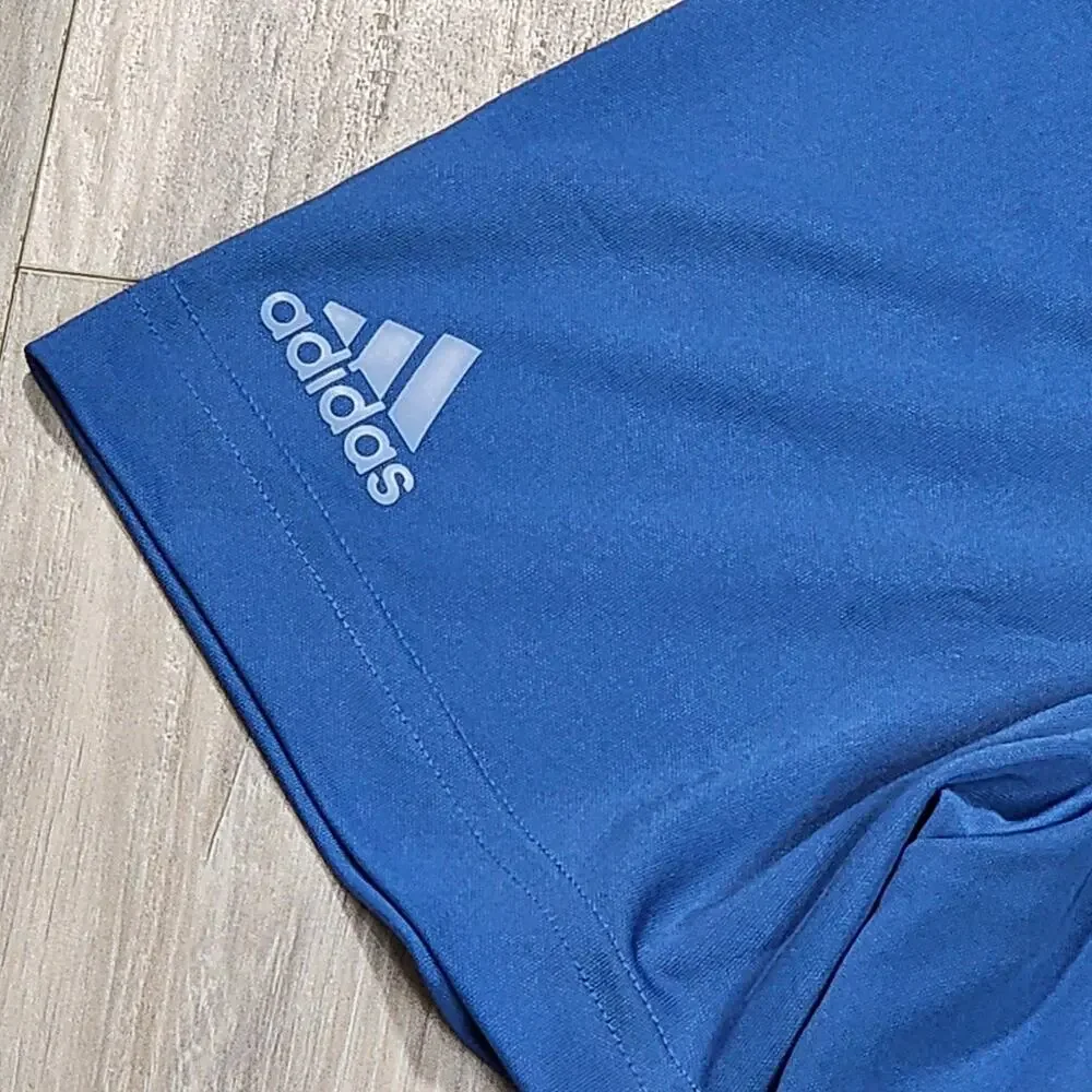 Adidas Polo Men's XL Blue Performance Polo Golf Club F.R Short Sleeve New